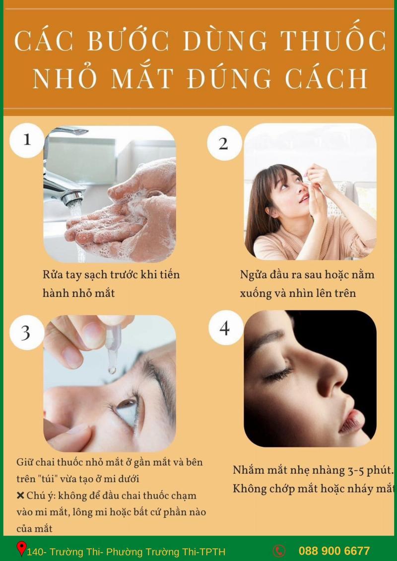 Nhỏ Thuốc Mắt Đúng Cách