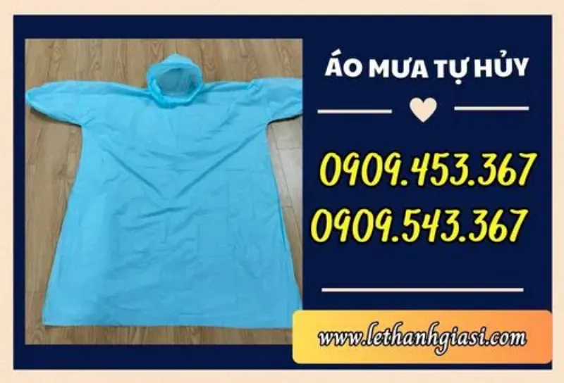 Áo mưa giấy thân thiện với môi trường