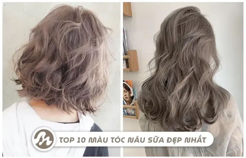 Các biến thể màu tóc nâu trà sữa
