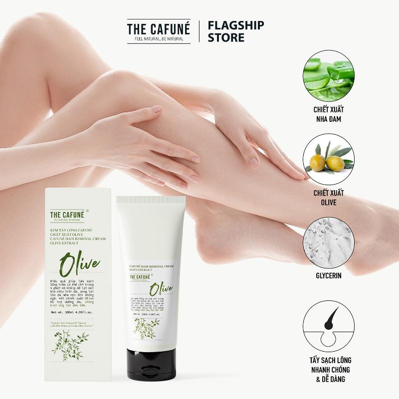 Kem tẩy lông olive cho da nhạy cảm