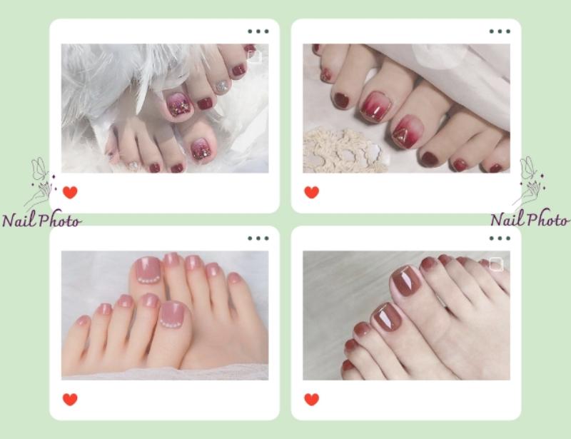 Móng chân ombre thời thượng
