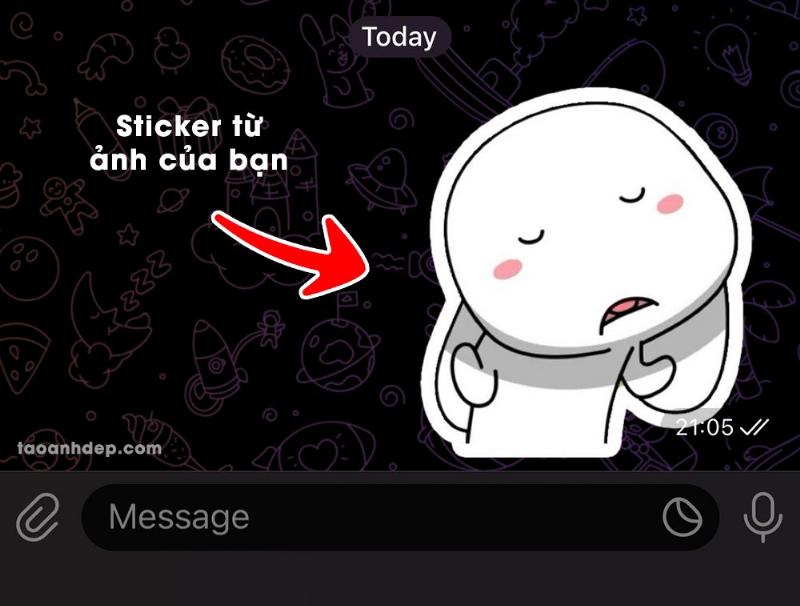 Sticker tự làm từ hình ảnh cá nhân
