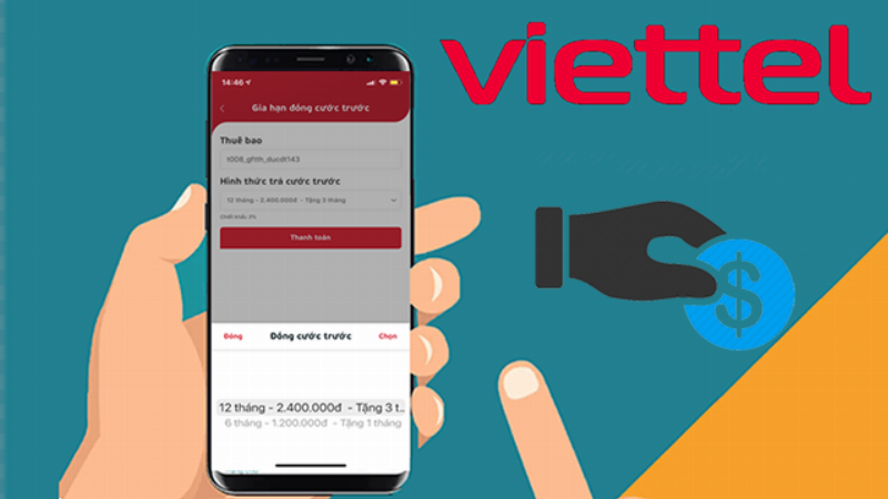 Thanh toán nợ cước Viettel