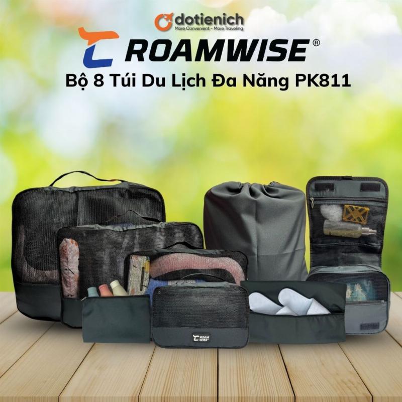 Một bộ túi phân loại du lịch đa năng bao gồm nhiều loại túi khác nhau