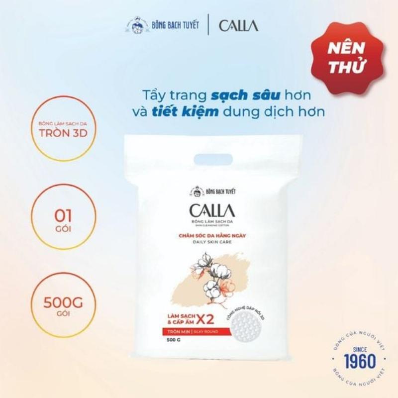 Bông tẩy trang Bạch Tuyết an toàn và dịu nhẹ cho da nhạy cảm