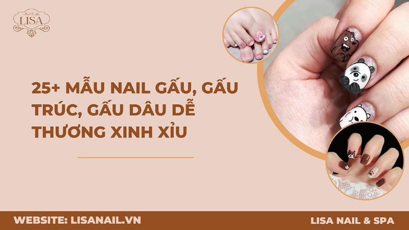 Tổng hợp các mẫu nail gấu dâu đẹp và thịnh hành nhất hiện nay