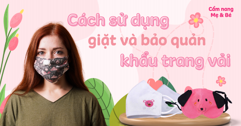 Minh họa cách giặt và bảo quản khẩu trang chống tia UV đúng cách