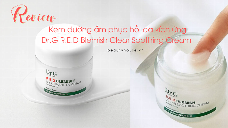 Hinh anh chat kem duong Dr G R.E.D Blemish muot nhe mau xanh la cay