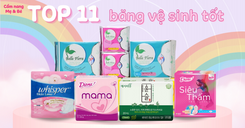 Mot phu nu tre dang cam mot goi bang ve sinh mama diu nhe, khong mui, the hien su chu y den chat lieu va tinh nang san pham
