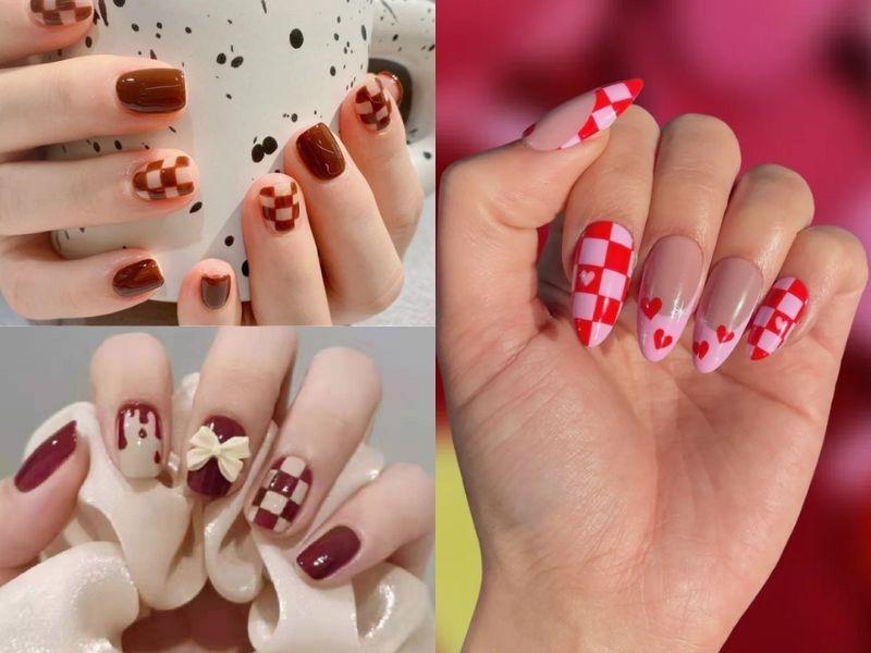 Mẫu nail trắng đen sáng tạo và độc đáo