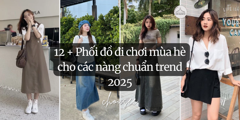 Phối đồ áo 2 dây bản to năng động trẻ trung cho mùa hè