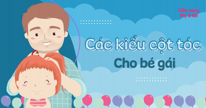 Ảnh minh họa các kiểu tết tóc có sử dụng dây buộc tóc hoặc ruy băng, ví dụ tết bong bóng, tết đuôi cá cố định bằng chun nhỏ